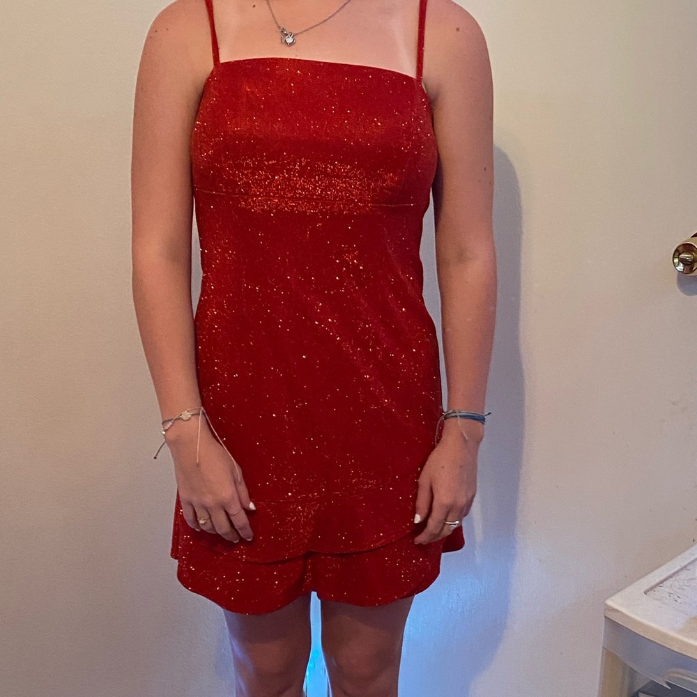 Red homecoming/ PB dress